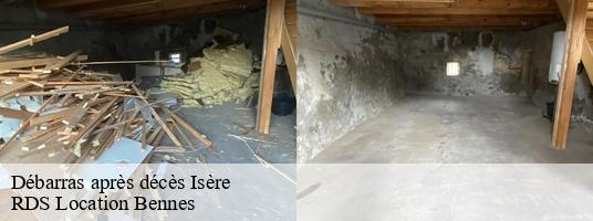 Débarras après décès 38 Isère  RDS Location Bennes 