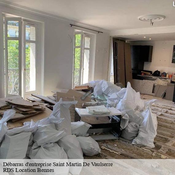 Débarras d'entreprise saint-martin-de-vaulserre-38480 RDS Location Bennes