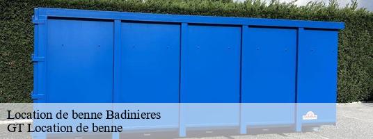 Location de benne badinieres-38300 GT Location de benne