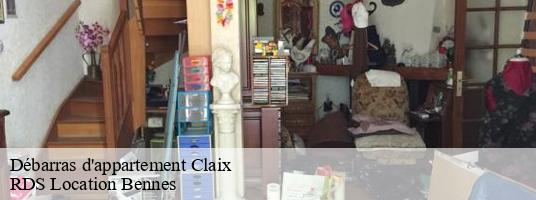 Débarras d'appartement claix-38640 RDS Location Bennes