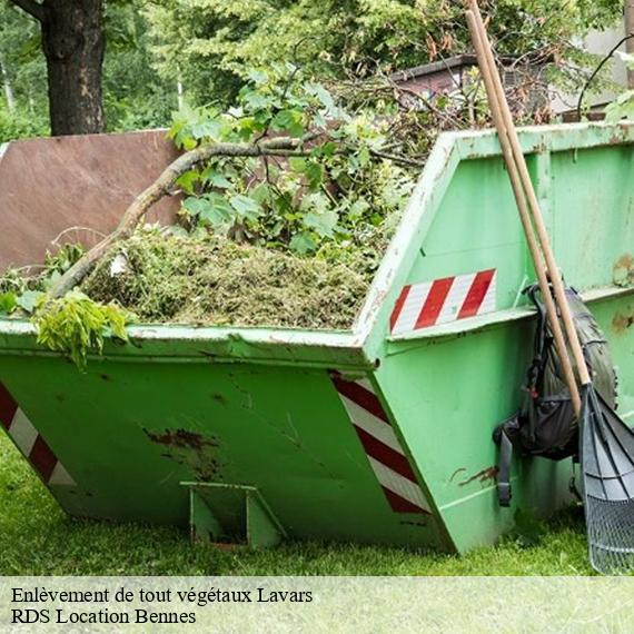 Enlèvement de tout végétaux  lavars-38710 RDS Location Bennes 