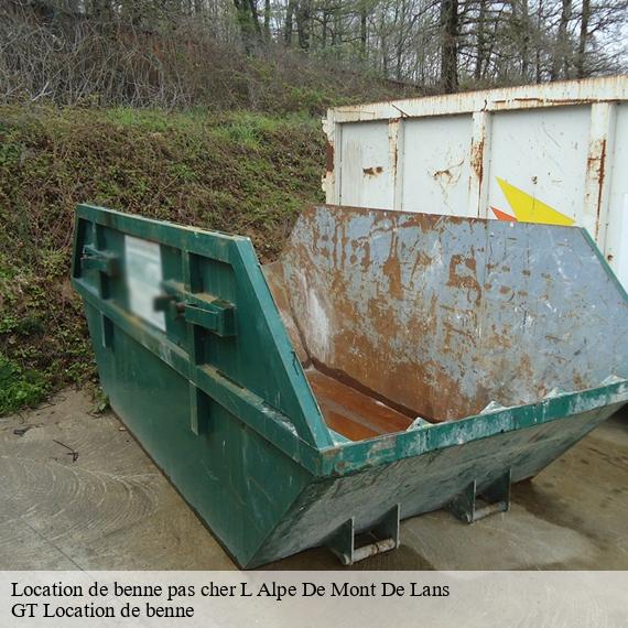 Location de benne pas cher l-alpe-de-mont-de-lans-38860 GT Location de benne