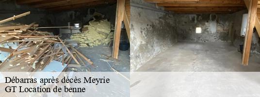 Débarras après décès  meyrie-38300 GT Location de benne