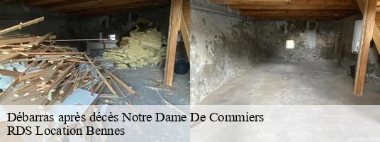 Débarras après décès  notre-dame-de-commiers- RDS Location Bennes 