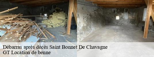 Débarras après décès saint-bonnet-de-chavagne-38840 GT Location de benne
