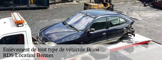 Enlèvement de tout type de véhicule  brion-38590 RDS Location Bennes 