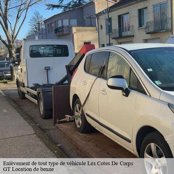 Enlèvement de tout type de véhicule les-cotes-de-corps-38970 GT Location de benne