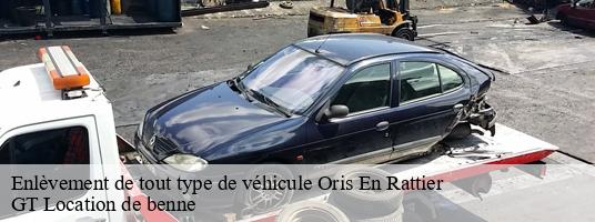 Enlèvement de tout type de véhicule oris-en-rattier-38350 GT Location de benne
