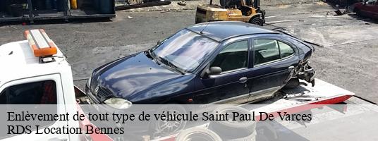 Enlèvement de tout type de véhicule saint-paul-de-varces-38760 RDS Location Bennes